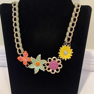 Gorgeous Lia Sophia flower necklace